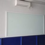 papan tulis Kaca Frame Aluminium 120x240 Magnetik
